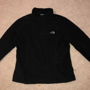 North face black pull over Large
